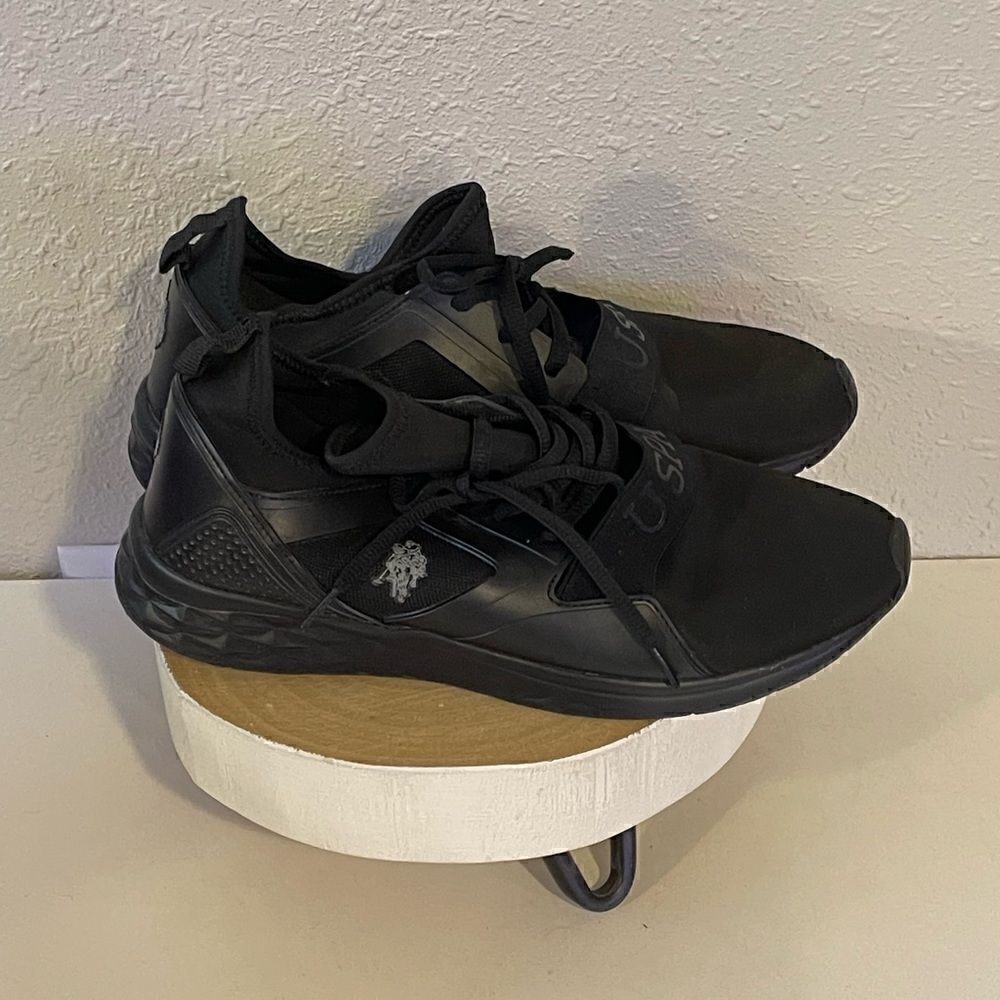 US Polo Assn Mens Black Sneakers Size 10M